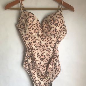 WeWoreWhat Belted One Piece Swimsuit